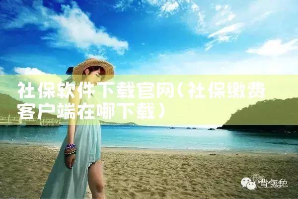 社保软件下载官网