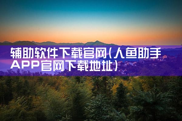 辅助软件下载官网