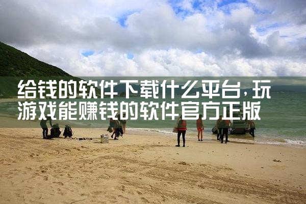 给钱的软件下载什么平台