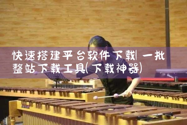 快速搭建平台软件下载